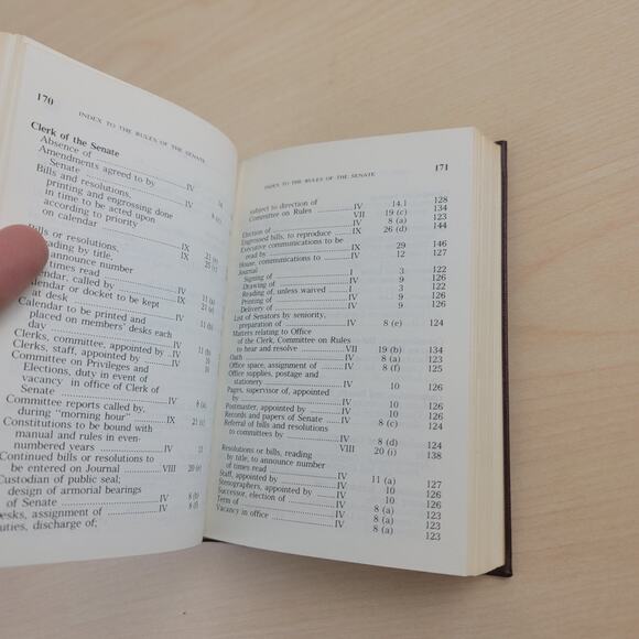 VTG Manual of the Senate Book - Picture 8 of 13